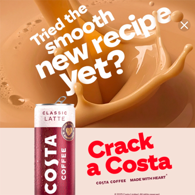Free Costa Coffee Latte