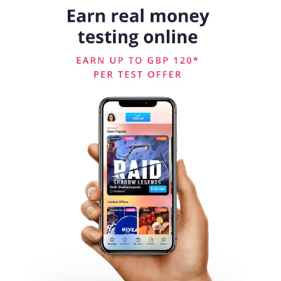 Get paid to test games & apps