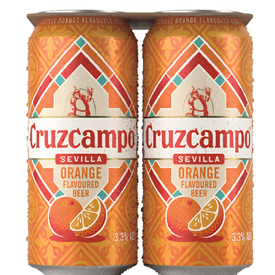 Free Cruzcampo Orange Beer