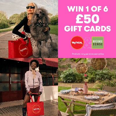Win 1 of 6 £50 TK Maxx Gift Cards