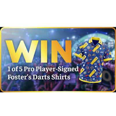 Win a Foster’s Darts Shirts